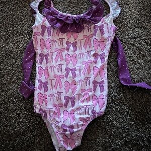 SweetHoney Pink and Purple Kids Swim One Piece